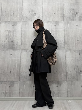 「アイテム（トレンチコート）」を使った、HITOMIさん（レディース・155cm）の秋コーディネート