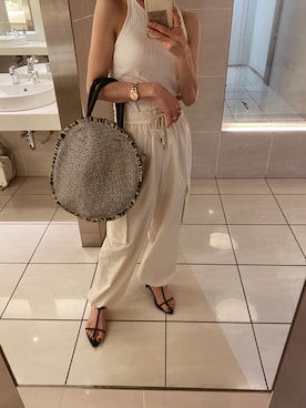 「LHME（エルエイチエムイー）のアイテム（リング）」を使った、HITOMIさん（レディース・155cm）の夏コーディネート