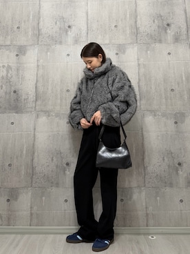 「アイテム（スラックス）」を使った、HITOMIさん（レディース・155cm）の秋コーディネート