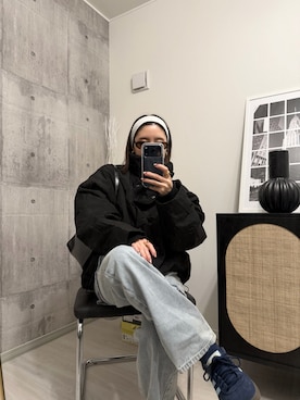 「tiptop」｜「アイテム（ブルゾン）」を使った、HITOMIさん（レディース・155cm）の秋コーディネート