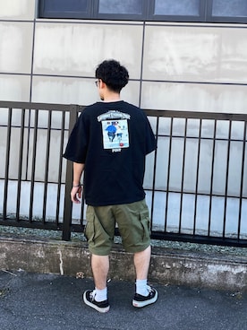 「Starting Over（スターティングオーバー）のアイテム（カーゴパンツ）」を使った、ねつなおやさん（メンズ・172cm）の秋コーディネート