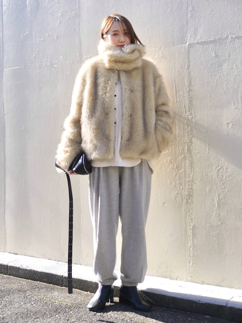 フェイクファーショートコート / Faux Fur Short Coat（その他アウター