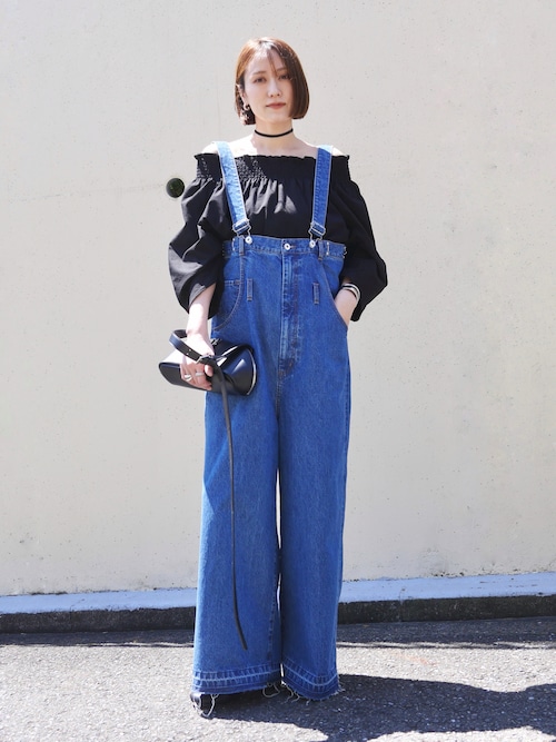 オーバーウエスト2WAYサロペット/Loose Waist Two-way Salopette Pants オーバーウエスト2WAYサロペット/Loose Waist Two-way Salopette Pants