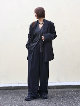 「アイテム（ピアス（両耳用））」を使った、金子三記(miki)さん（レディース・170cm）の秋コーディネート