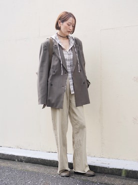 金子三記(miki)さん(レディース・170cm)の秋コーディネート