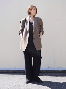 金子三記(miki)さん（レディース・170cm）の春コーディネート