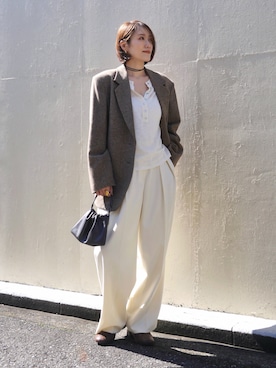 金子三記(miki)さん（レディース・170cm）の春コーディネート