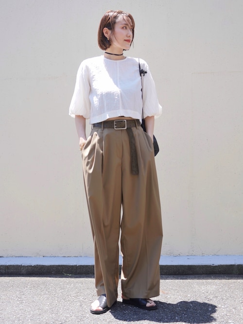Lightweight Tuck Trousers（その他パンツ）｜TODAYFUL