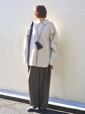 「TODAYFUL（トゥデイフル）のアイテム」を使った、金子三記(miki)さん（レディース・170cm）の冬コーディネート