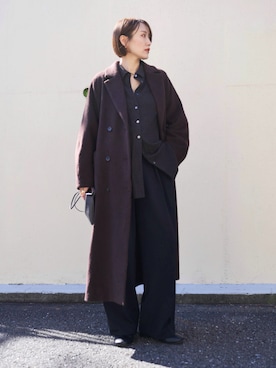 「アイテム（その他アウター）」を使った、金子三記(miki)さん（レディース・170cm）の秋コーディネート