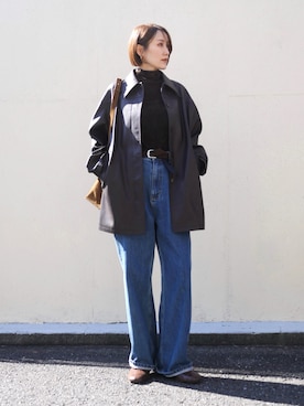 「アイテム（その他アウター）」を使った、金子三記(miki)さん（レディース・170cm）の秋コーディネート