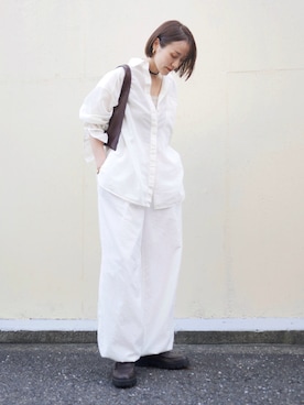 「アイテム（ブレスレット）」を使った、金子三記(miki)さん（レディース・170cm・40代）の秋コーディネート