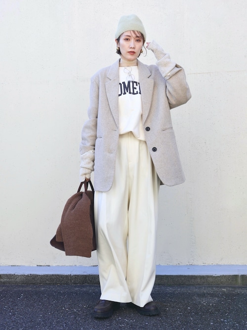 ボンディングオーバージャケットコート（テーラードジャケット