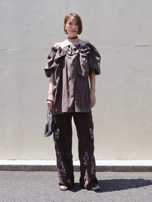 Embroidery Patchwork Trousers（その他パンツ）｜TODAYFUL（トゥデイ