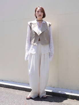 「loni（ロニ）のアイテム」を使った、金子三記(miki)さん（レディース・170cm）の春コーディネート