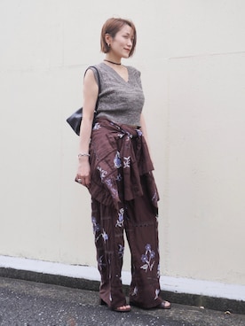 金子三記(miki)さん(レディース・170cm)の夏コーディネート