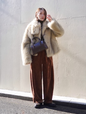 「PRANK PROJECT（プランクプロジェクト）のアイテム」を使った、金子三記(miki)さん（レディース・170cm）の冬コーディネート