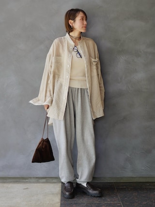 ＜6(ROKU)＞コットンウラケ ギャザーパンツ ２ BEAUTY&YOUTH UNITED ARROWS｜<6(ROKU)>コットンウラケ ギャザー