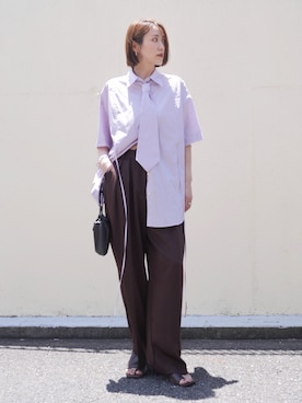 「loni（ロニ）のアイテム」を使った、金子三記(miki)さん（レディース・170cm）の夏コーディネート