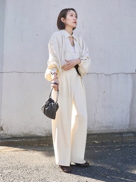 金子三記(miki)さん（レディース・170cm）の春コーディネート