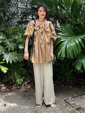 「デートコーデ」｜金子三記(miki)さん（レディース・170cm・40代）の夏コーディネート