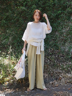 金子三記(miki)さん(レディース・170cm)の夏コーディネート