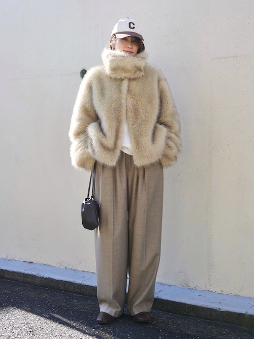 セール】＜6(ROKU)＞ウール タック パンツ 25FW（その他パンツ）｜6