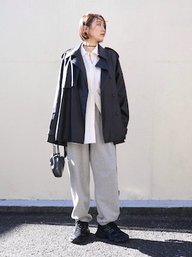 「アイテム（ピアス（両耳用））」を使った、金子三記(miki)さん（レディース・170cm）の冬コーディネート