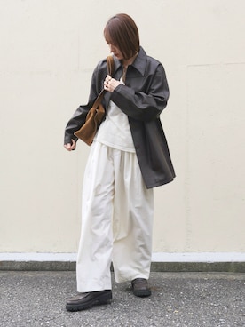 「アイテム（その他アウター）」を使った、金子三記(miki)さん（レディース・170cm・40代）の秋コーディネート