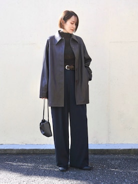 「アイテム（ピアス（両耳用））」を使った、金子三記(miki)さん（レディース・170cm・40代）の冬コーディネート