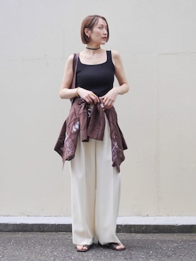 金子三記(miki)さん(レディース・170cm)の夏コーディネート