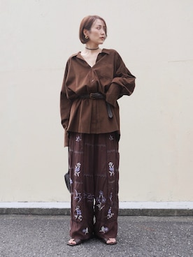 金子三記(miki)さん(レディース・170cm)の秋コーディネート