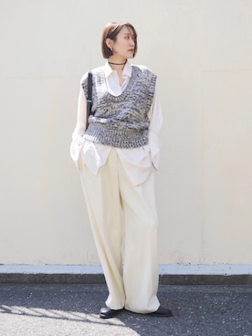 「hellam（へラム）のアイテム」を使った、金子三記(miki)さん（レディース・170cm）の春コーディネート