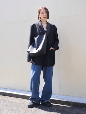 「CENE（セネ）のアイテム」を使った、金子三記(miki)さん（レディース・170cm）の春コーディネート