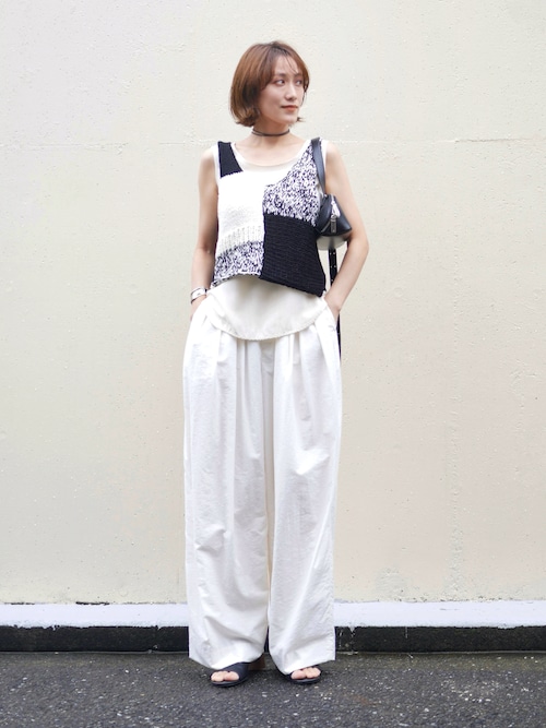 YENN（イエン）の「【YENN】PATCHWORK BUSTIER（ニット/セーター