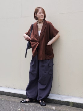 「loni（ロニ）のアイテム」を使った、金子三記(miki)さん（レディース・170cm）の夏コーディネート