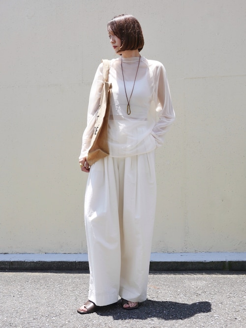 セール】Sheer Raglan Long T-shirts（Tシャツ/カットソー