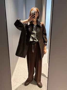 金子三記(miki)さん(レディース・170cm)の秋コーディネート