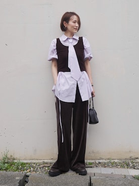 金子三記(miki)さん(レディース・170cm)の秋コーディネート