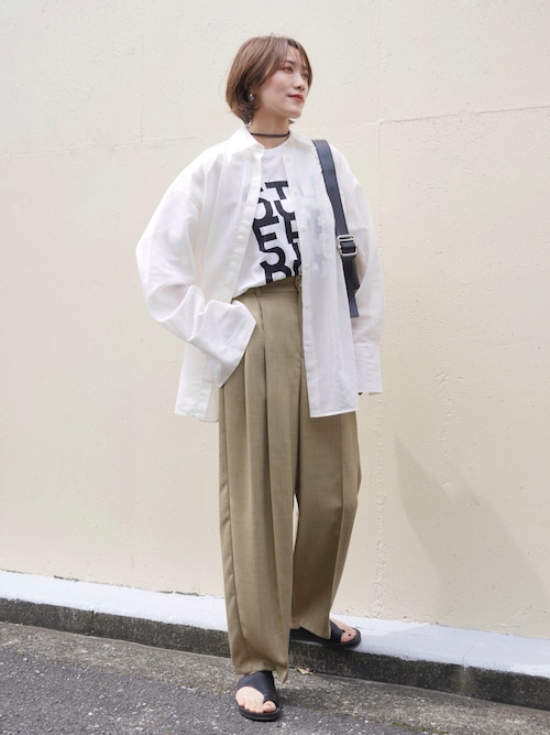 パンツ スラックス 「THE PAUSE」ワイドスラックス レディース  