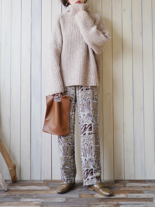 via j(ヴィアジェイ) アゼハイネックニット 新品タグ付き CANAL JEAN(キャナルジーン)の「via j(ヴィアジェイ)アゼハイネック