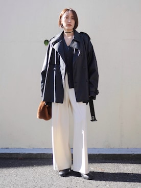 「アイテム（バッグ）」を使った、金子三記(miki)さん（レディース・170cm・40代）の冬コーディネート