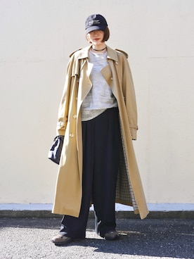 「アイテム（ピアス（両耳用））」を使った、金子三記(miki)さん（レディース・170cm）の冬コーディネート