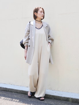 「menue（メヌエ）のアイテム」を使った、金子三記(miki)さん（レディース・170cm）の夏コーディネート