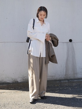 金子三記(miki)さん（レディース・170cm）の春コーディネート