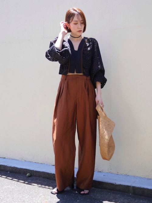 anuke ブラウス Volume Cutwork Blouse（シャツ/ブラウス）｜anuke（アンヌーク