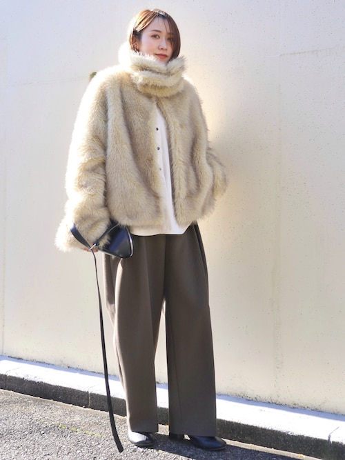 フェイクファーショートコート / Faux Fur Short Coat（その他アウター