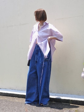 金子三記(miki)さん（レディース・170cm）の夏コーディネート