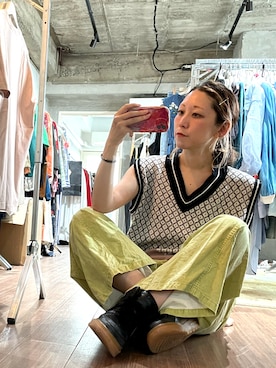 「アイテム（バングル/リストバンド）」を使った、jaaaikoooさん（レディース・165cm）の秋コーディネート