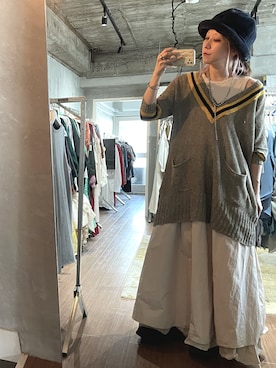 「e.m.（イーエム）のアイテム（リング）」を使った、jaaaikoooさん（レディース・165cm）の秋コーディネート